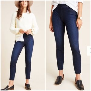 High rise denim leggings